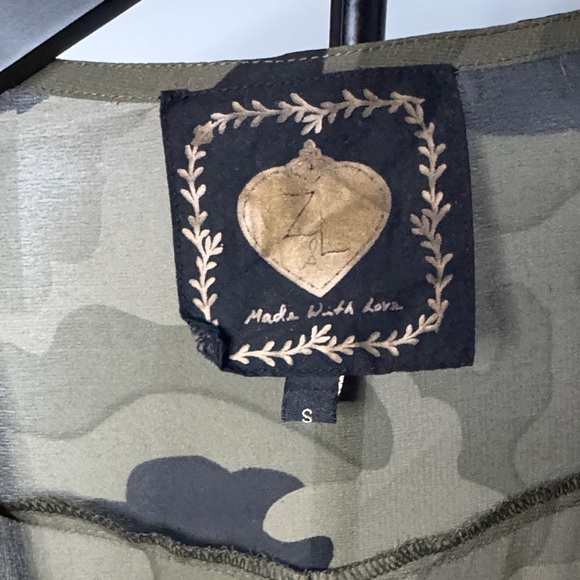 Camo Floral Embroidered Long Women’s Duster - Picture 3 of 6